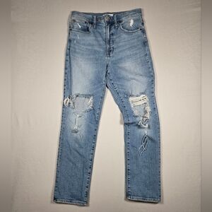 Madewell The Perfect Vintage Jean Distressed Ripped Denim  W28 L26